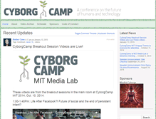 Tablet Screenshot of cyborgcamp.com